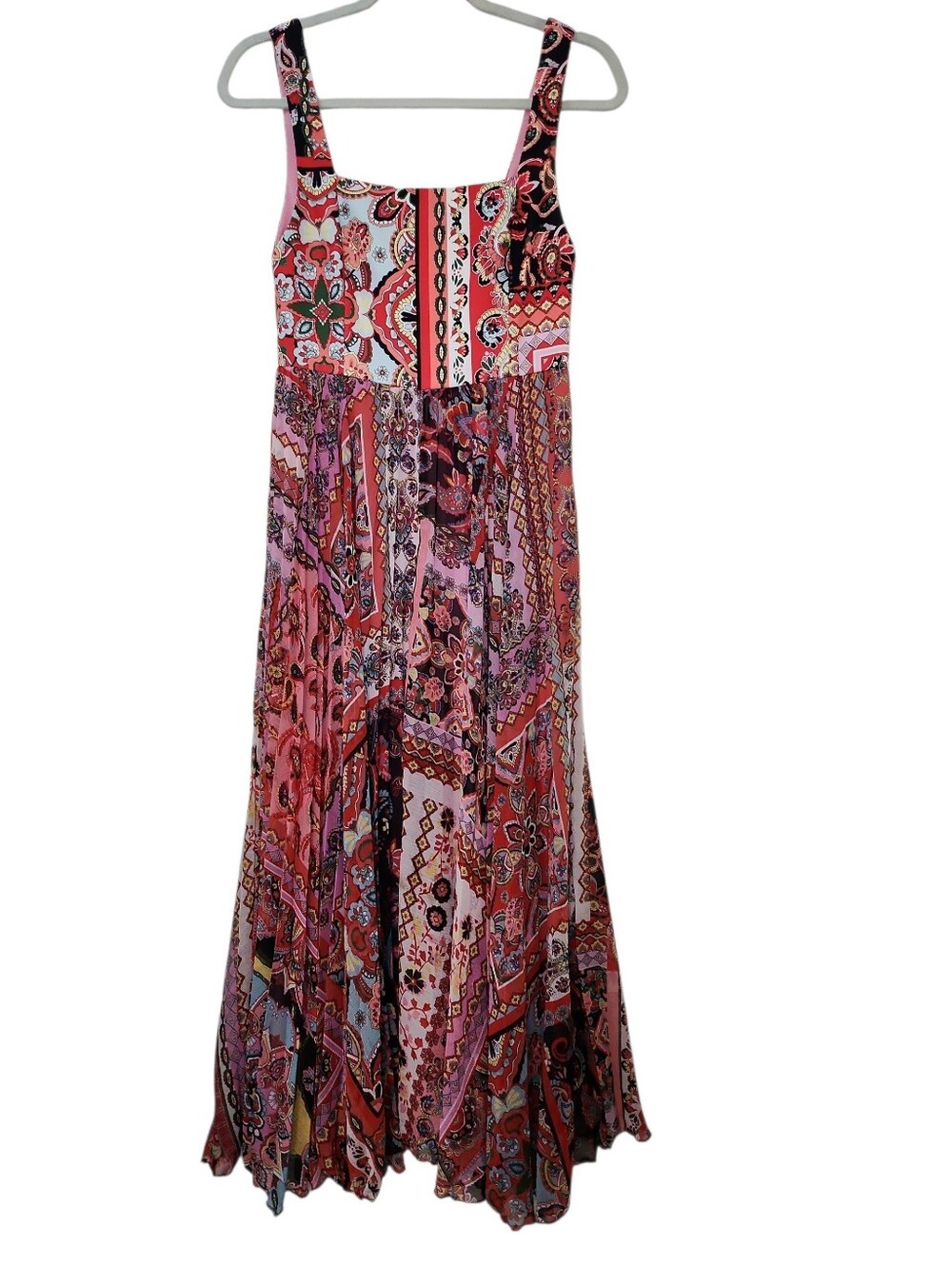 Alice + Olivia Deonna Pleated Tie-waist Wedding Guest Dress Sz 4 - Picture 6 of 16